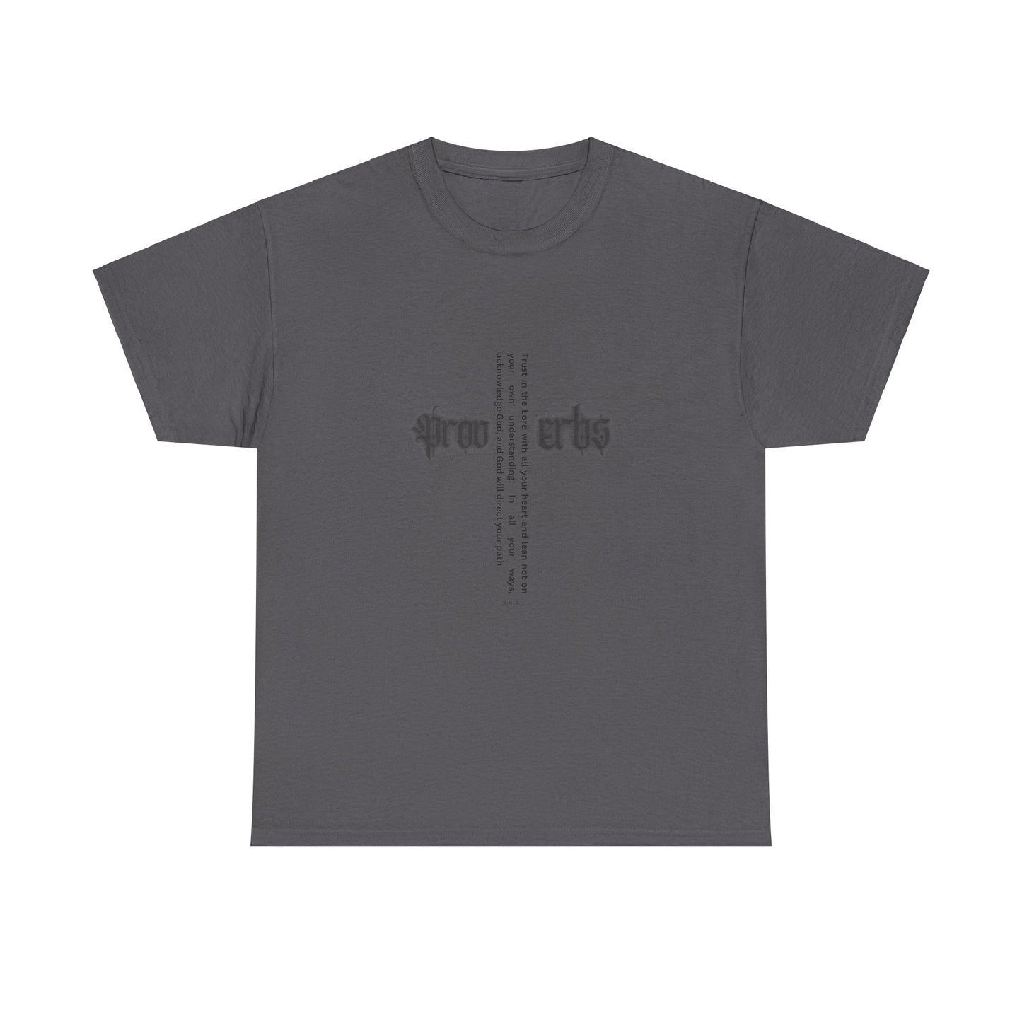 Proverbs 3:5-6 - Black Heavy T Women