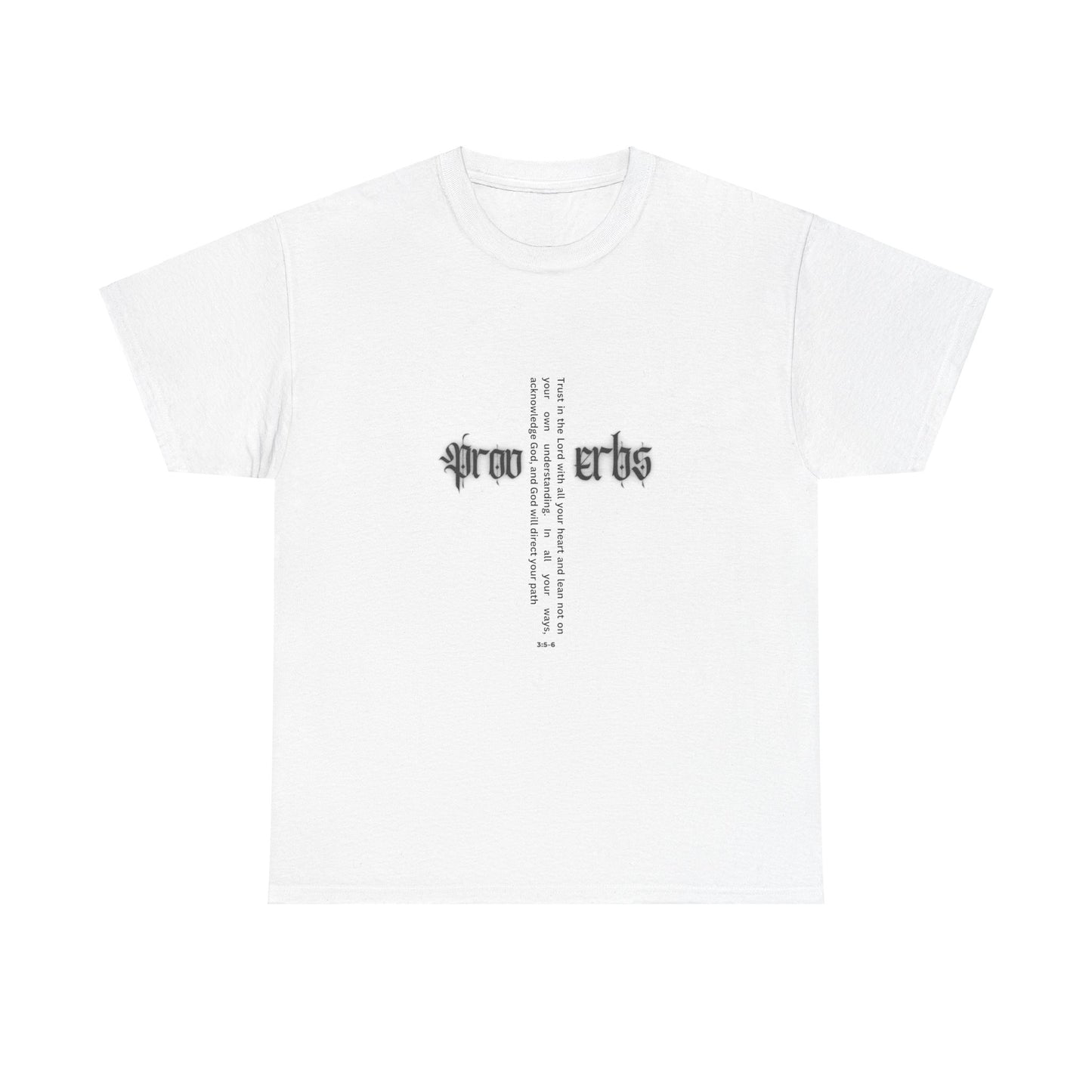 Proverbs 3:5-6 - Black Heavy T Women