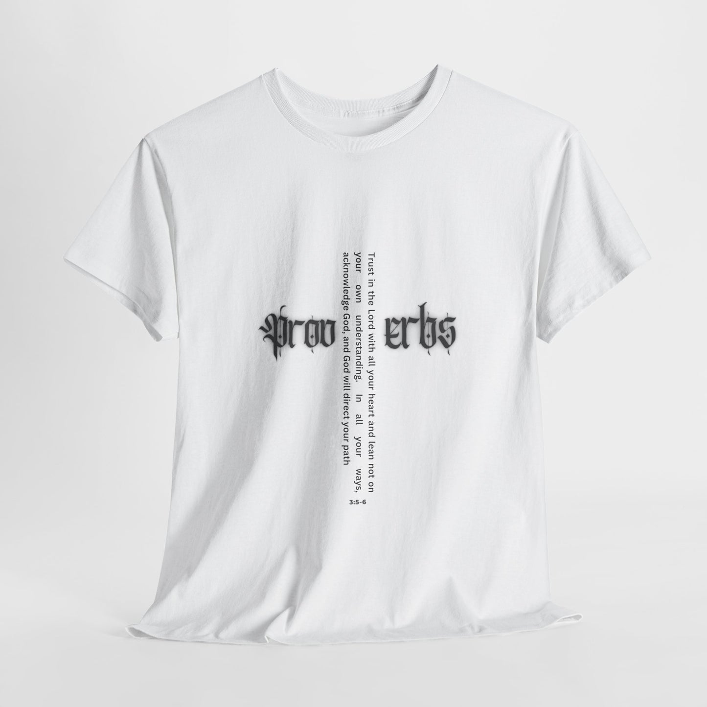 Proverbs 3:5-6 - Black Heavy T Women