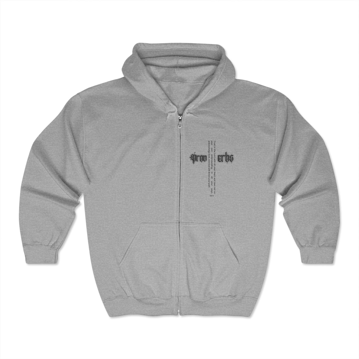 Proverbs 3:5-6 Zip Hoodie