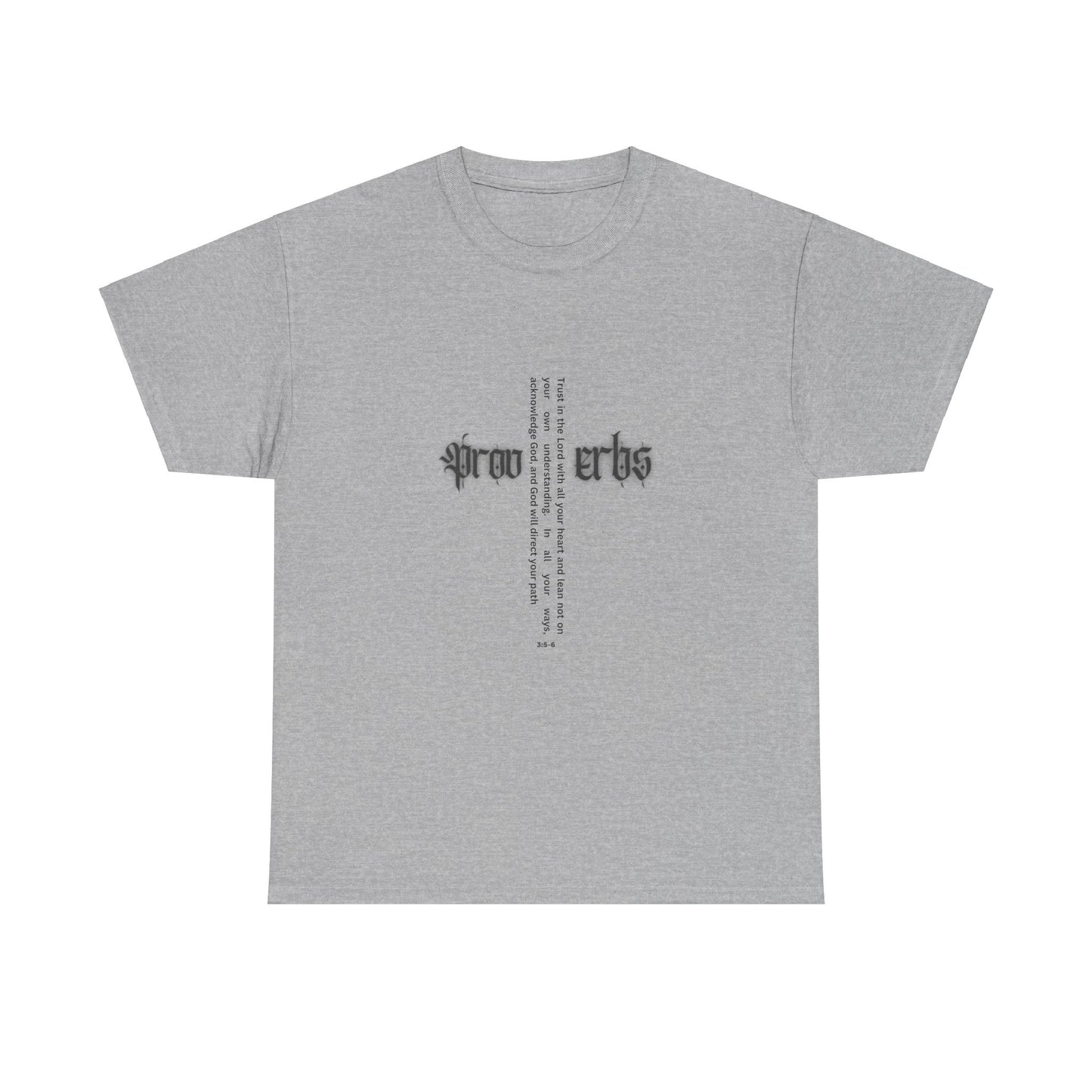 Proverbs 3:5-6 - Black Heavy T Women