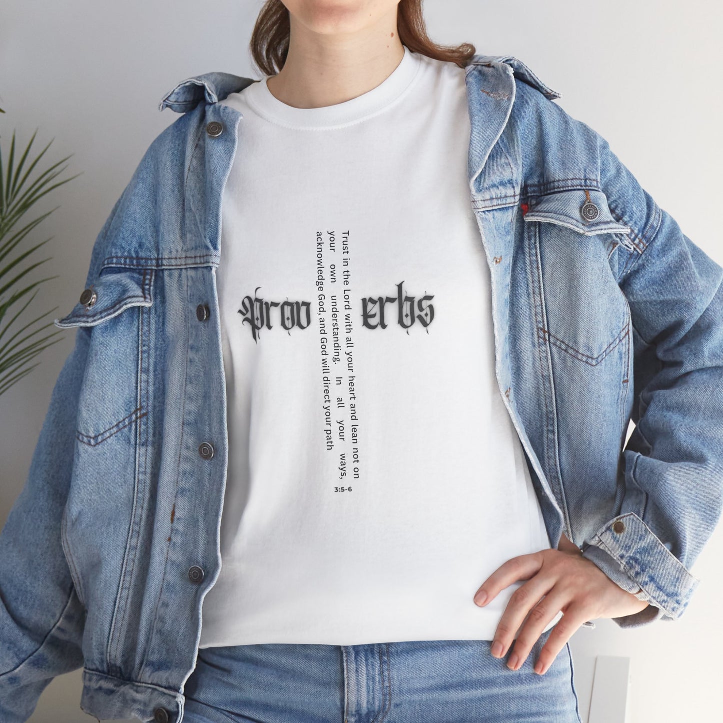 Proverbs 3:5-6 - Black Heavy T Women
