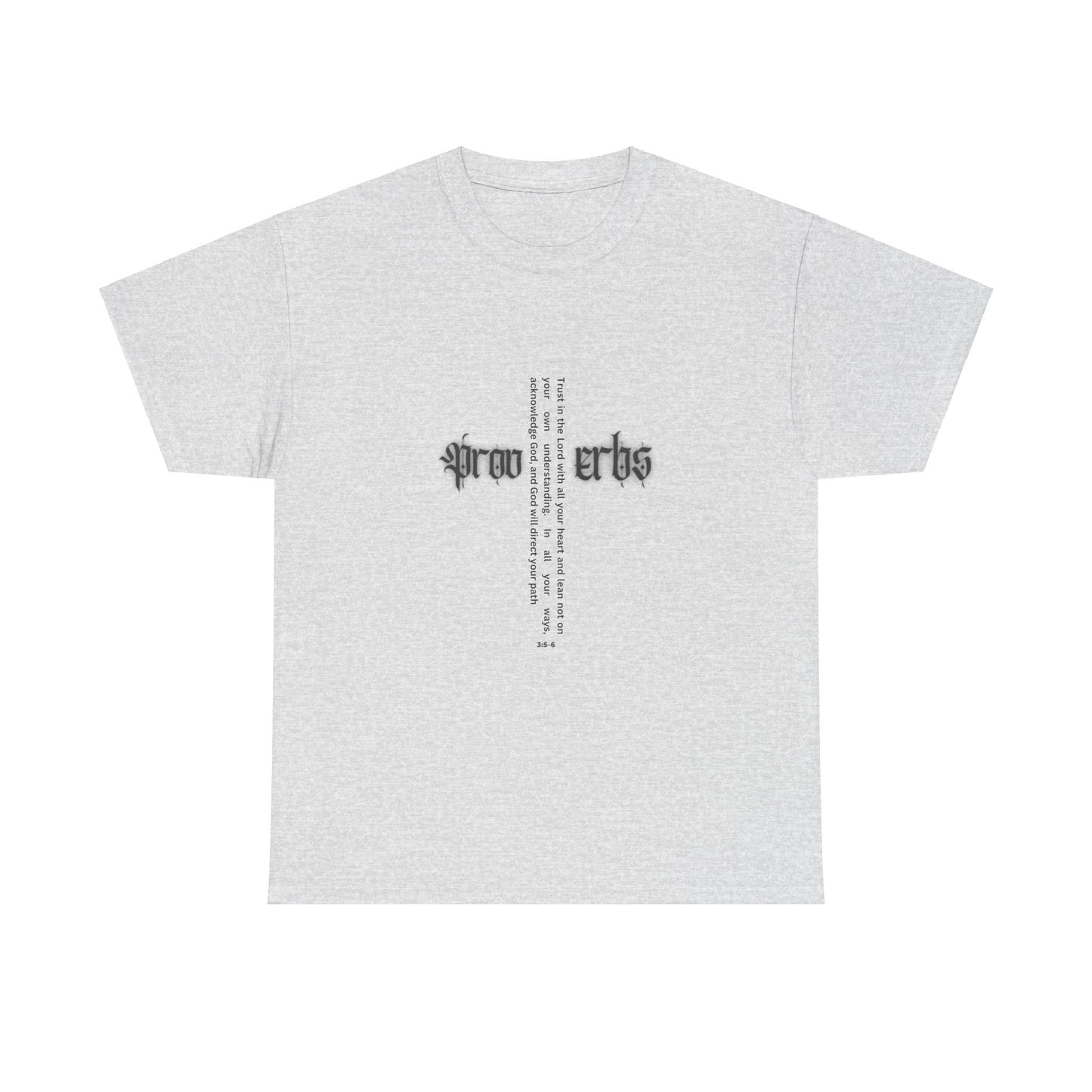 Proverbs 3:5-6 - Black Heavy T Women